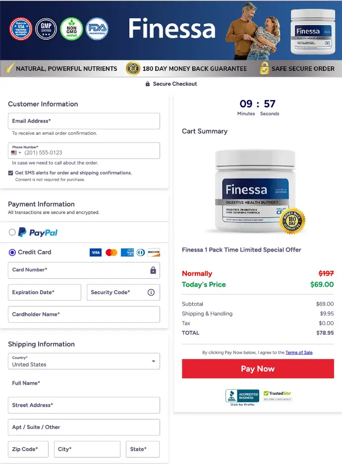 Finessa-order page Finessa-order page